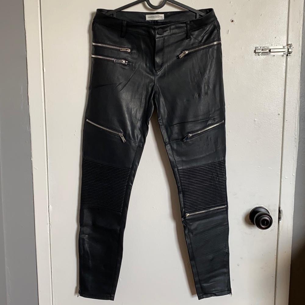 Zara Woman Biker Pants